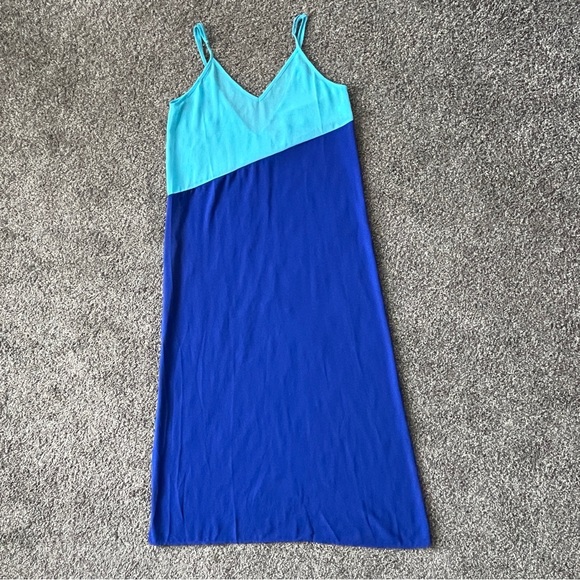 Lulu's Blue and Teal Swim Coverup Size M - Picture 4 of 10